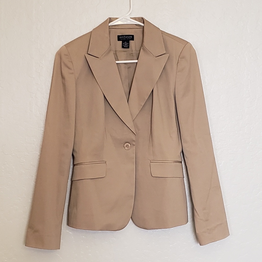 Ann Taylor Factory Tan Blazer PRICE DROP!!!!